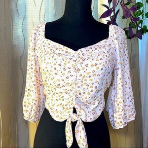 Floral Cropped Top Urban Romantics